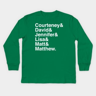 Friends Cast Ampersand Kids Long Sleeve T-Shirt